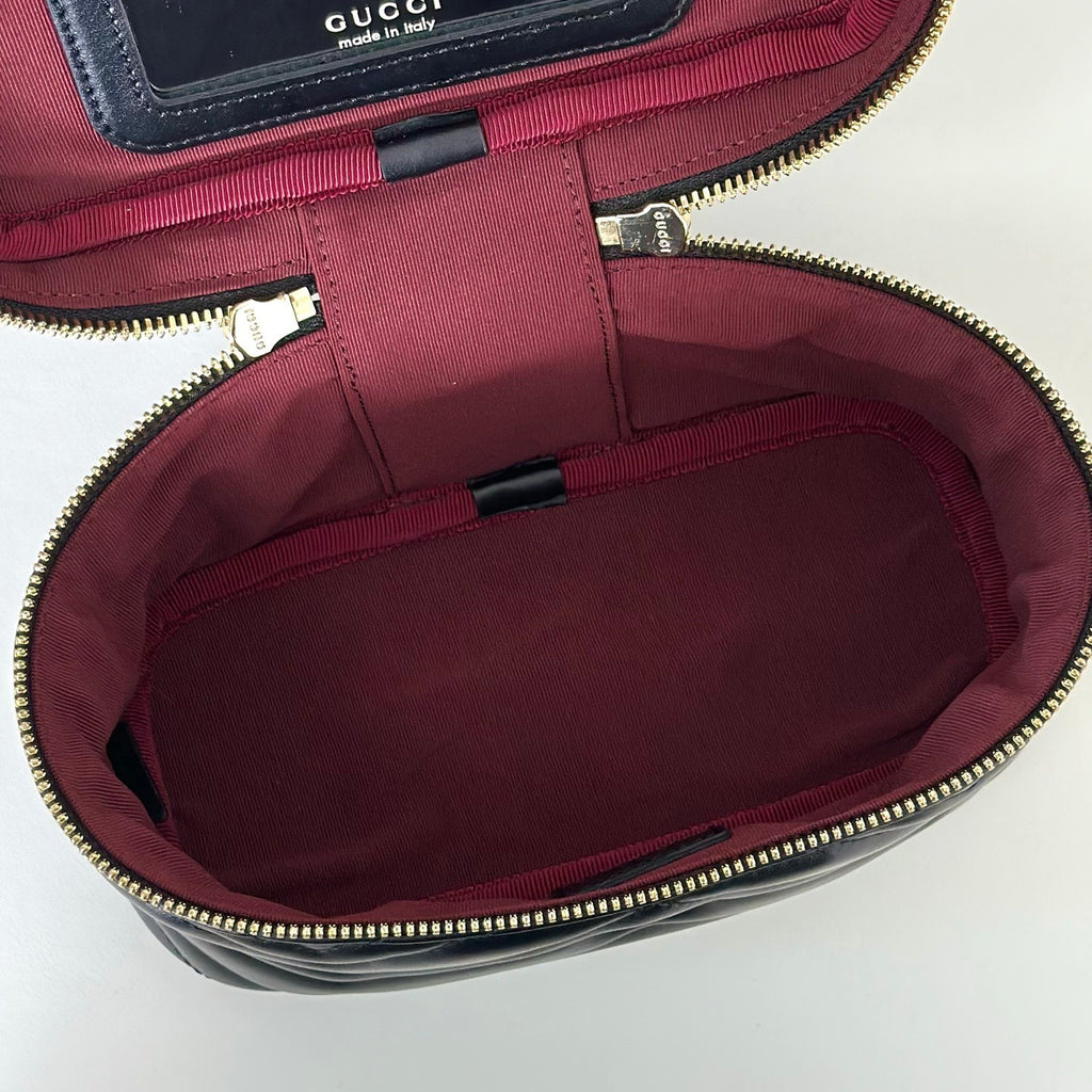 Bell Ave Quilted Vanity Bag – Black Edition