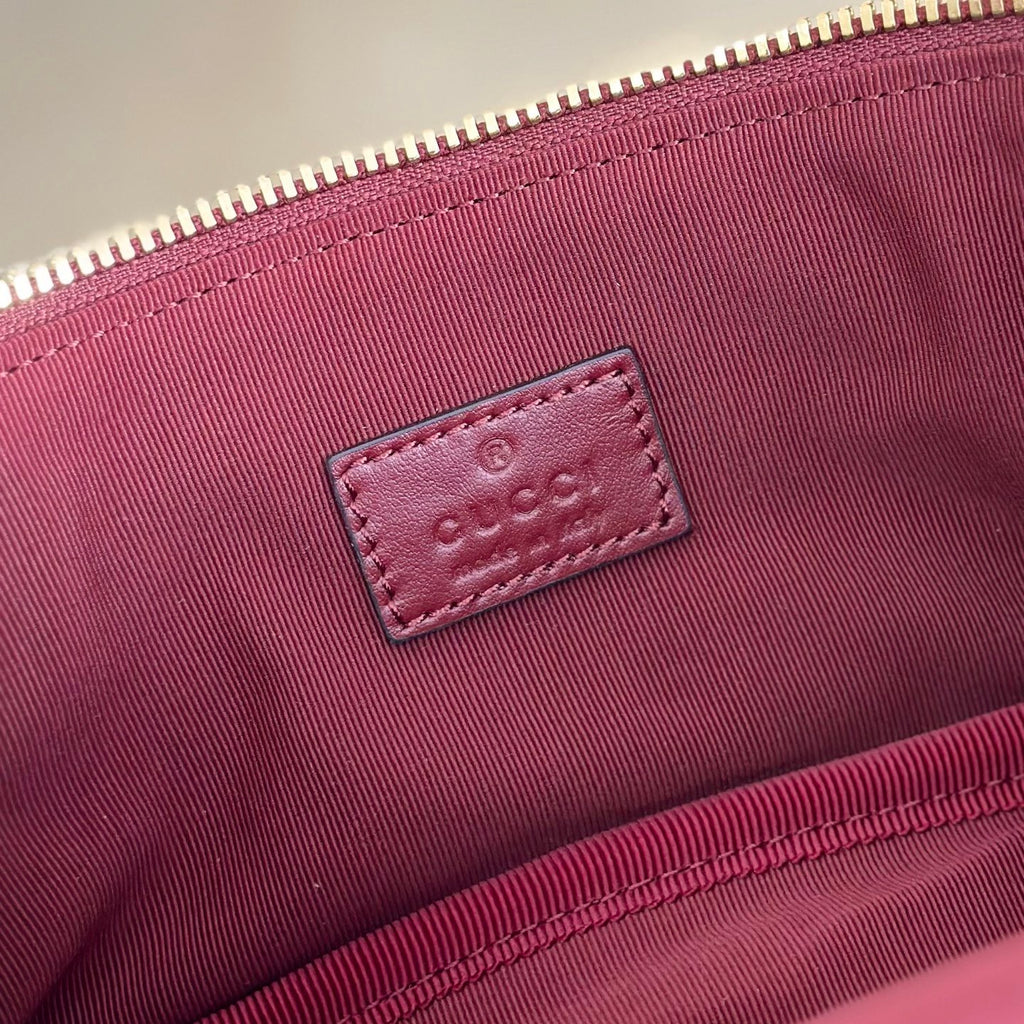 Bell Ave Quilted Vanity Bag – Burgundy Edition