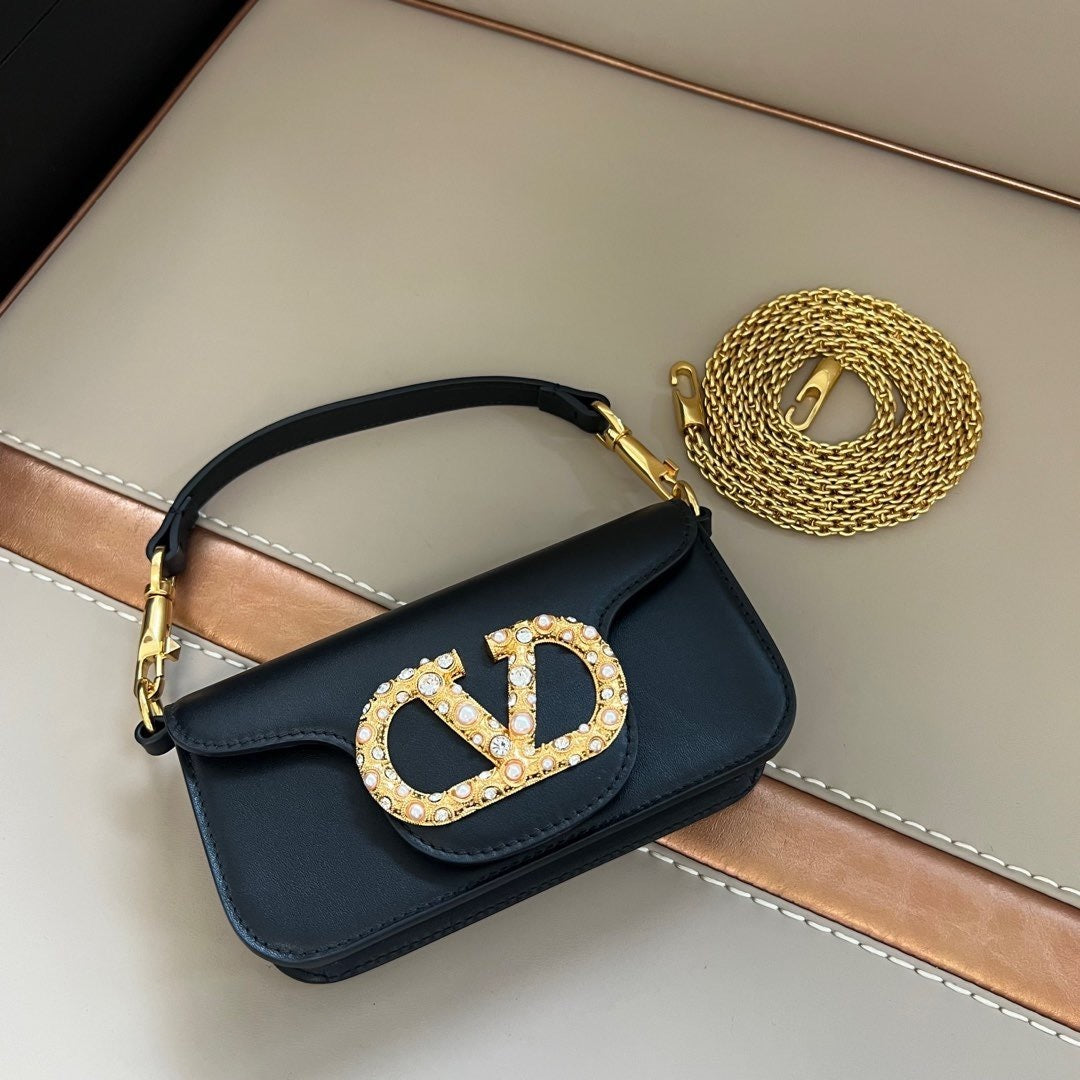 Bell Ave Mini Jewel Shoulder Bag – Black