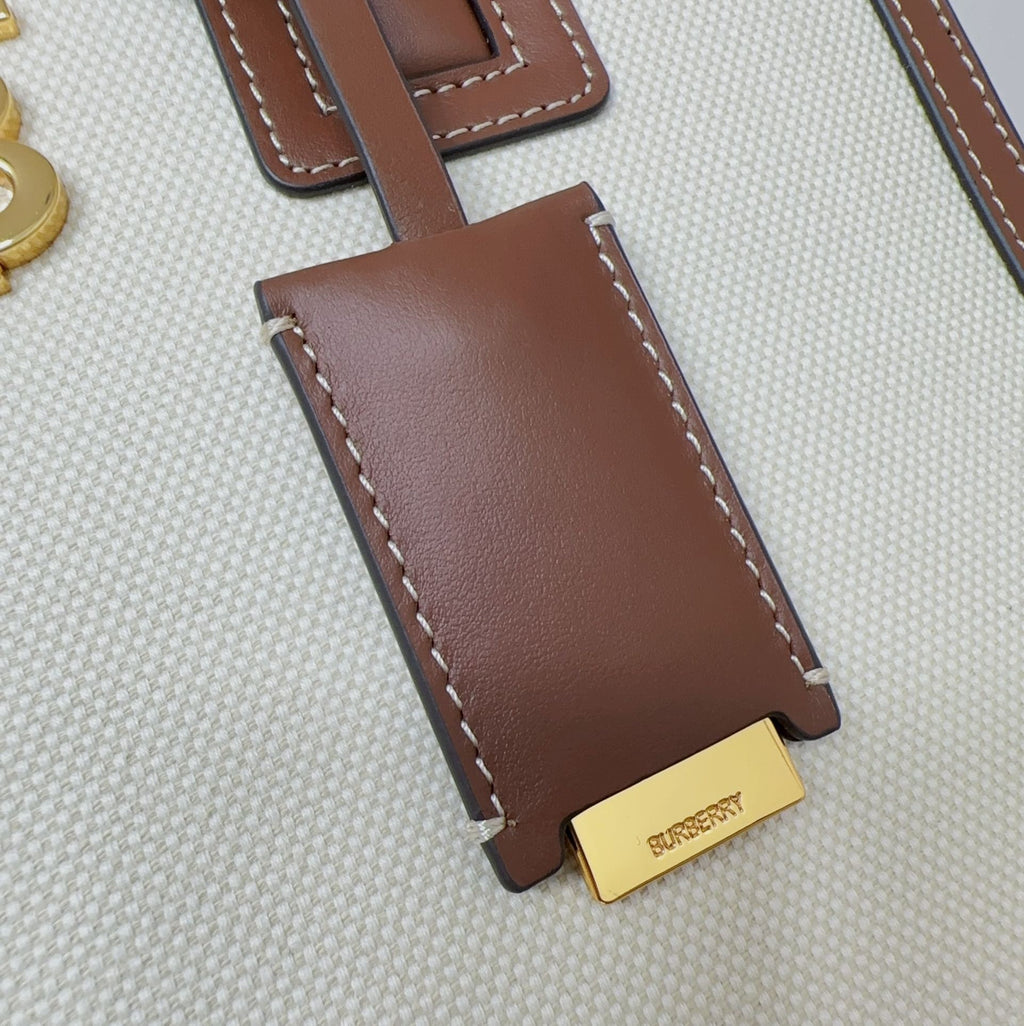 Bell Ave Structured Canvas Shoulder Bag – Classic Tan Edition