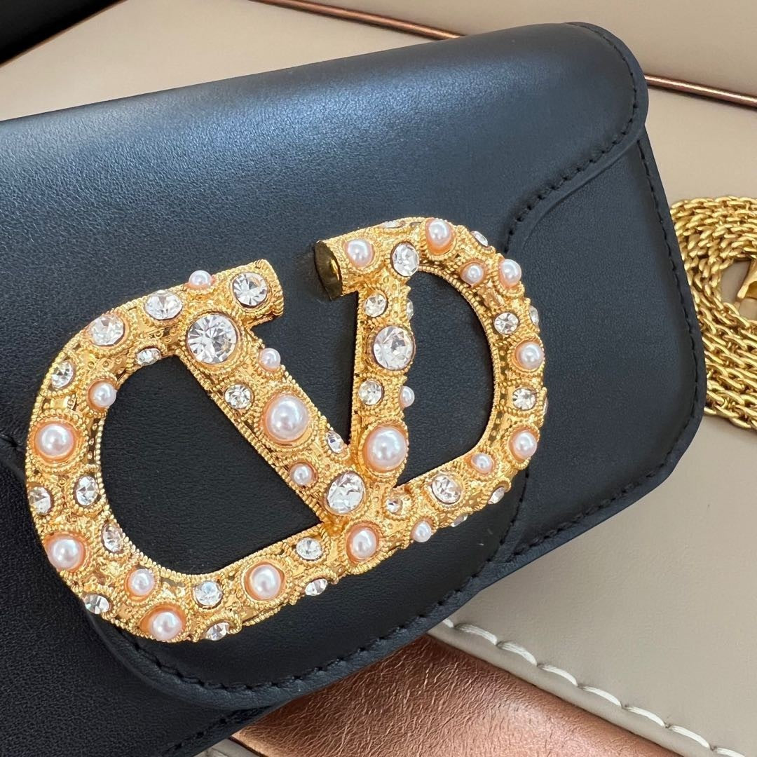 Bell Ave Mini Jewel Shoulder Bag – Black