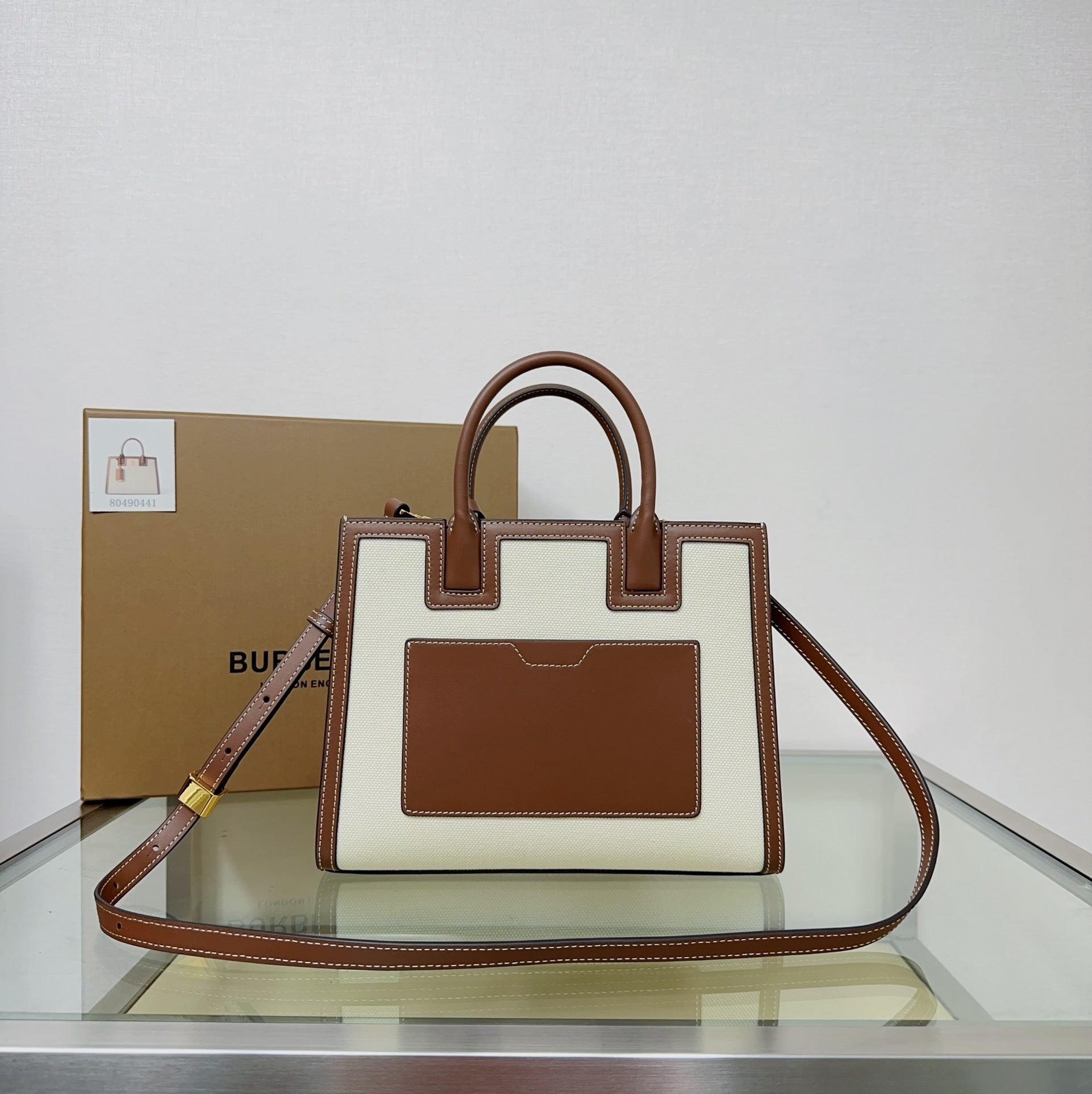 Bell Ave Structured Canvas Shoulder Bag – Classic Tan Edition