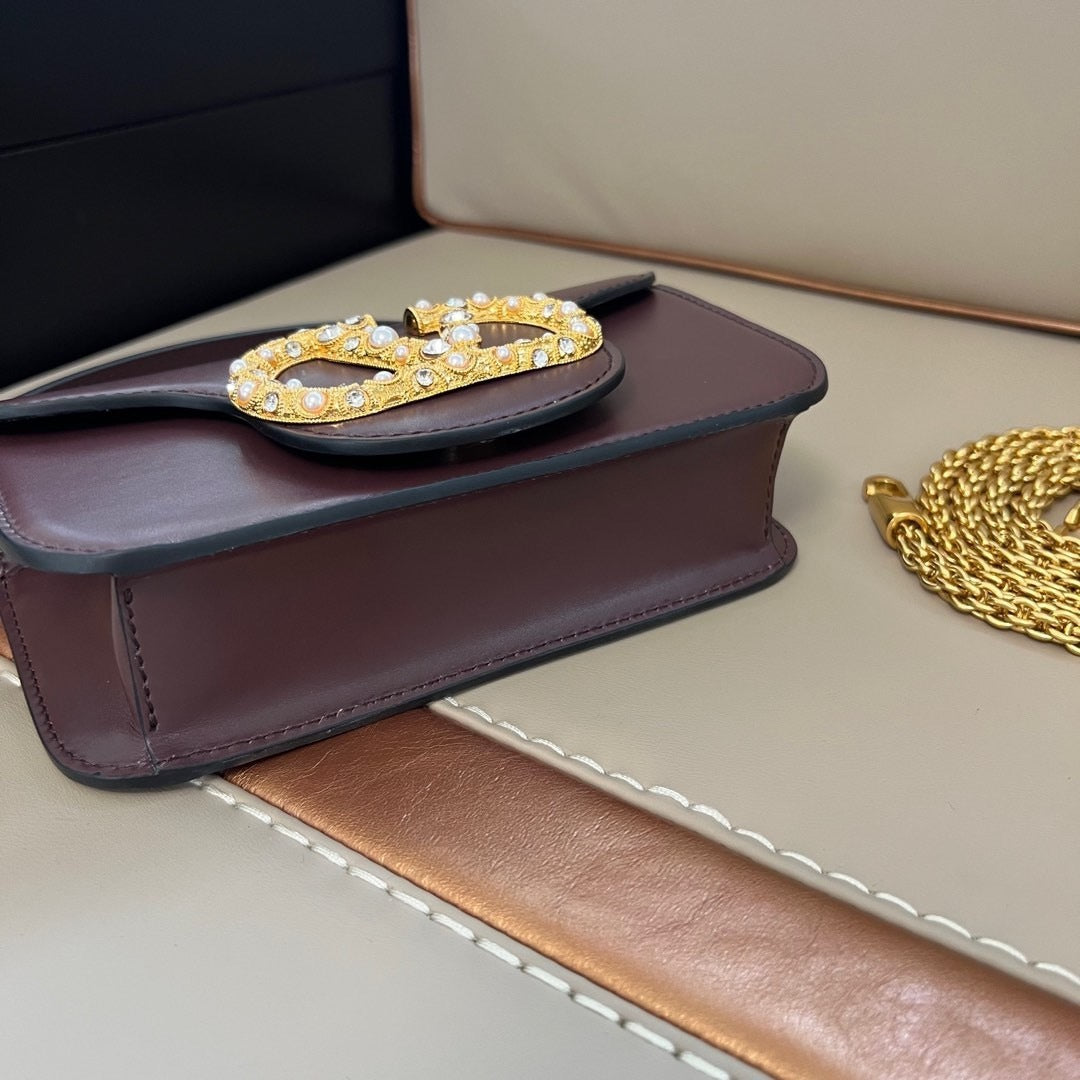 Bell Ave Mini Jewel Shoulder Bag – Bordeaux Edition