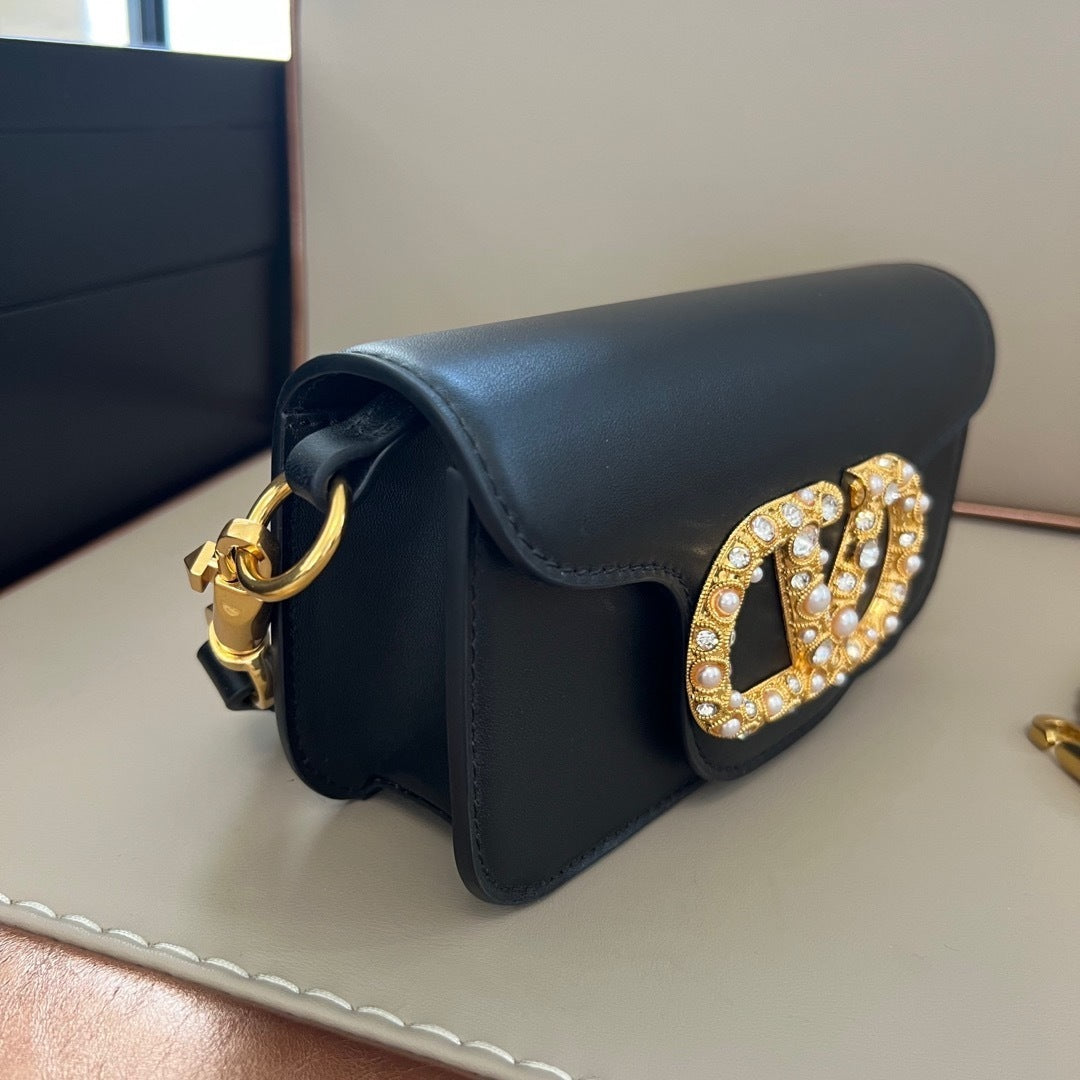 Bell Ave Mini Jewel Shoulder Bag – Black