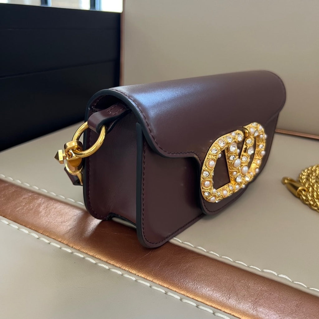 Bell Ave Mini Jewel Shoulder Bag – Bordeaux Edition