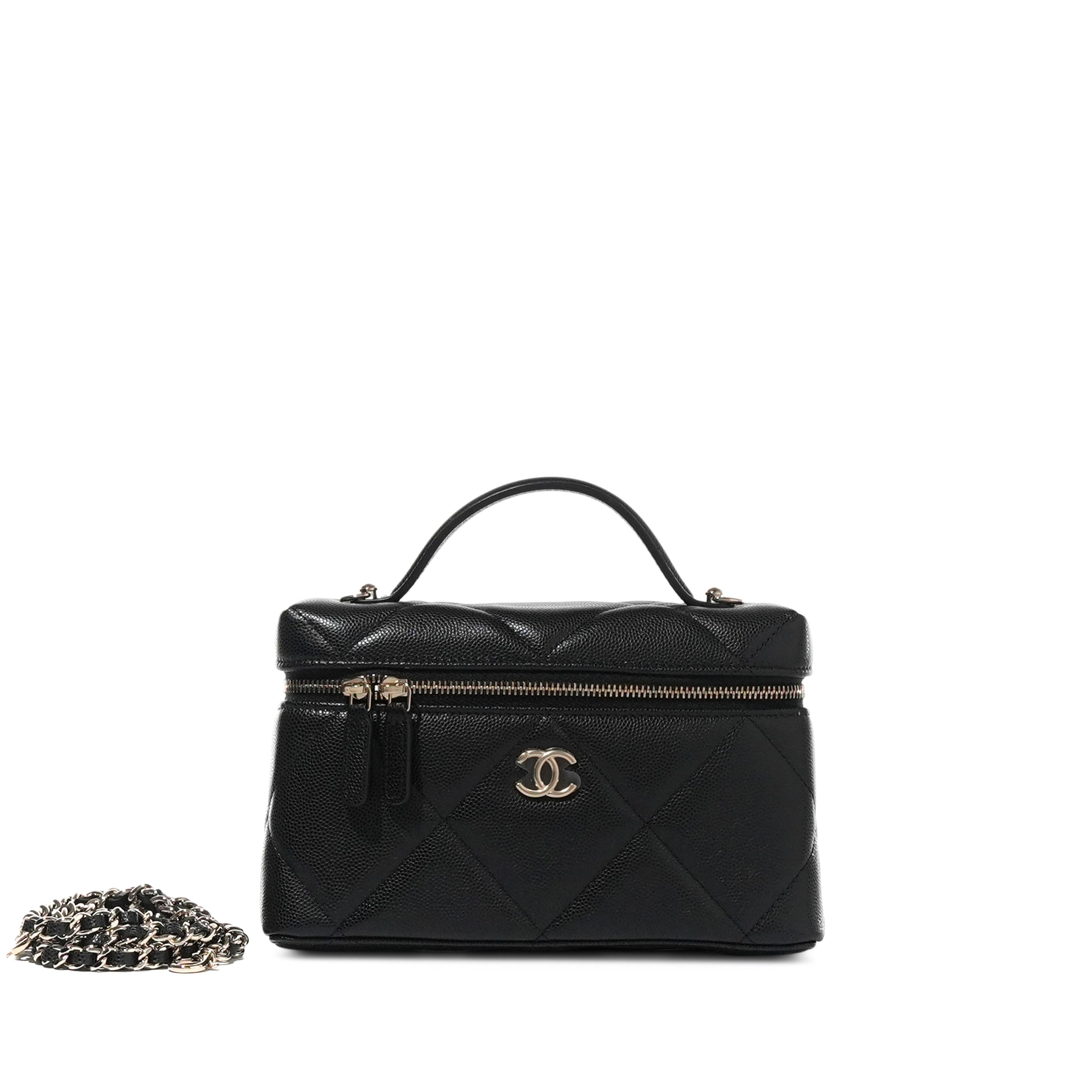 Bell Ave Quilted Vanity Crossbody – Black