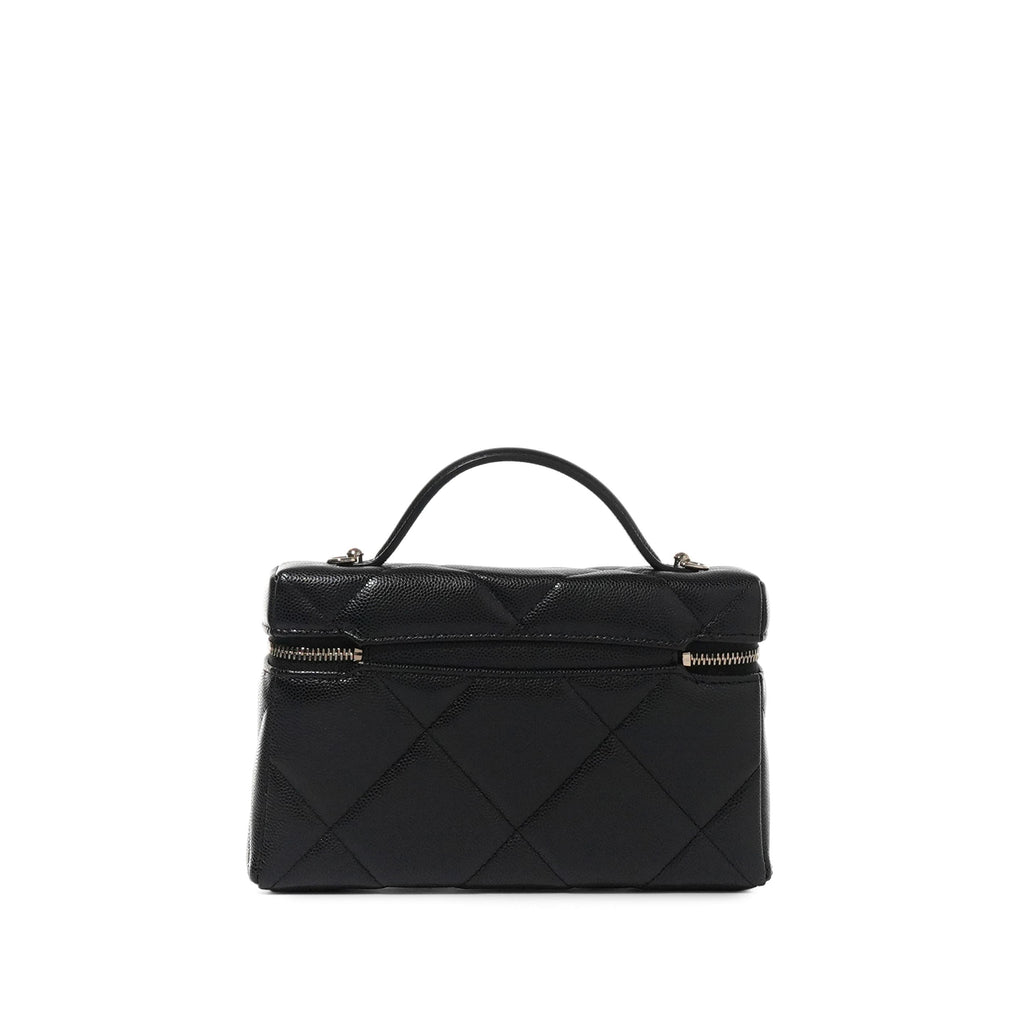 Bell Ave Quilted Vanity Crossbody – Black