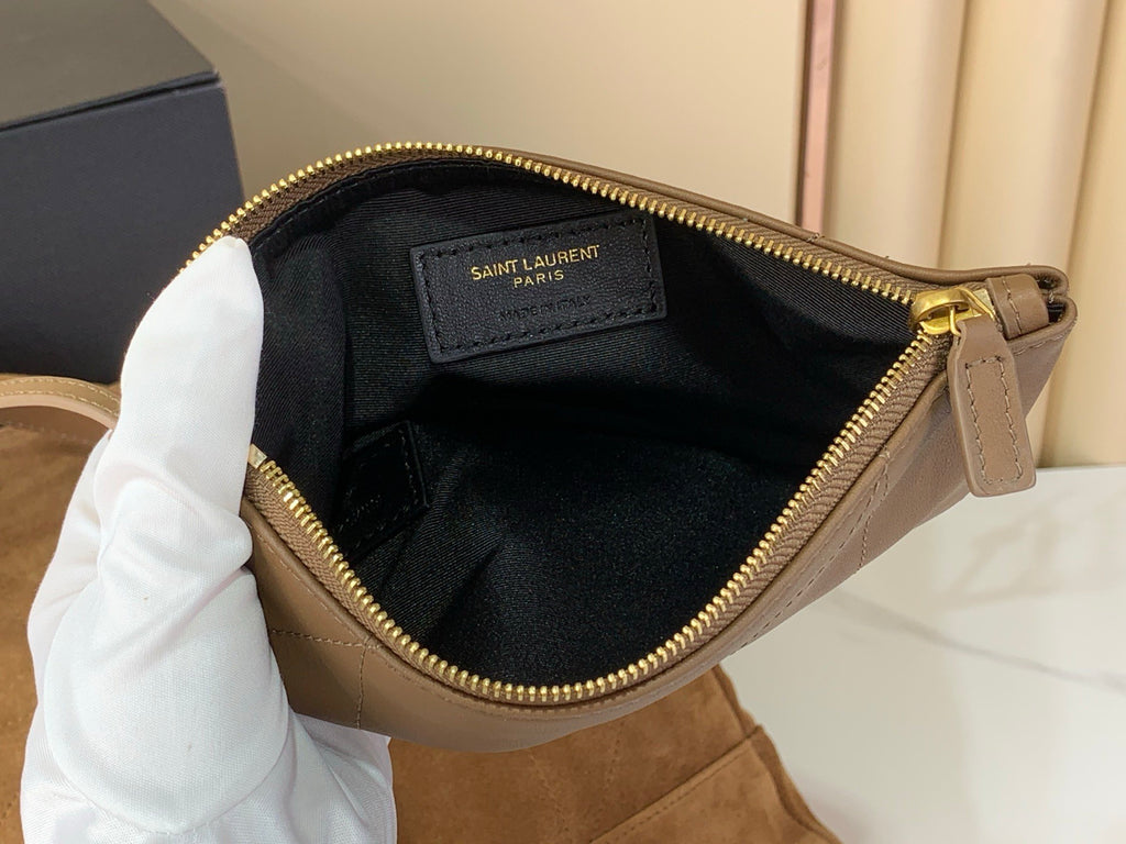 Soft Suede Chain Tote Bag – Camel