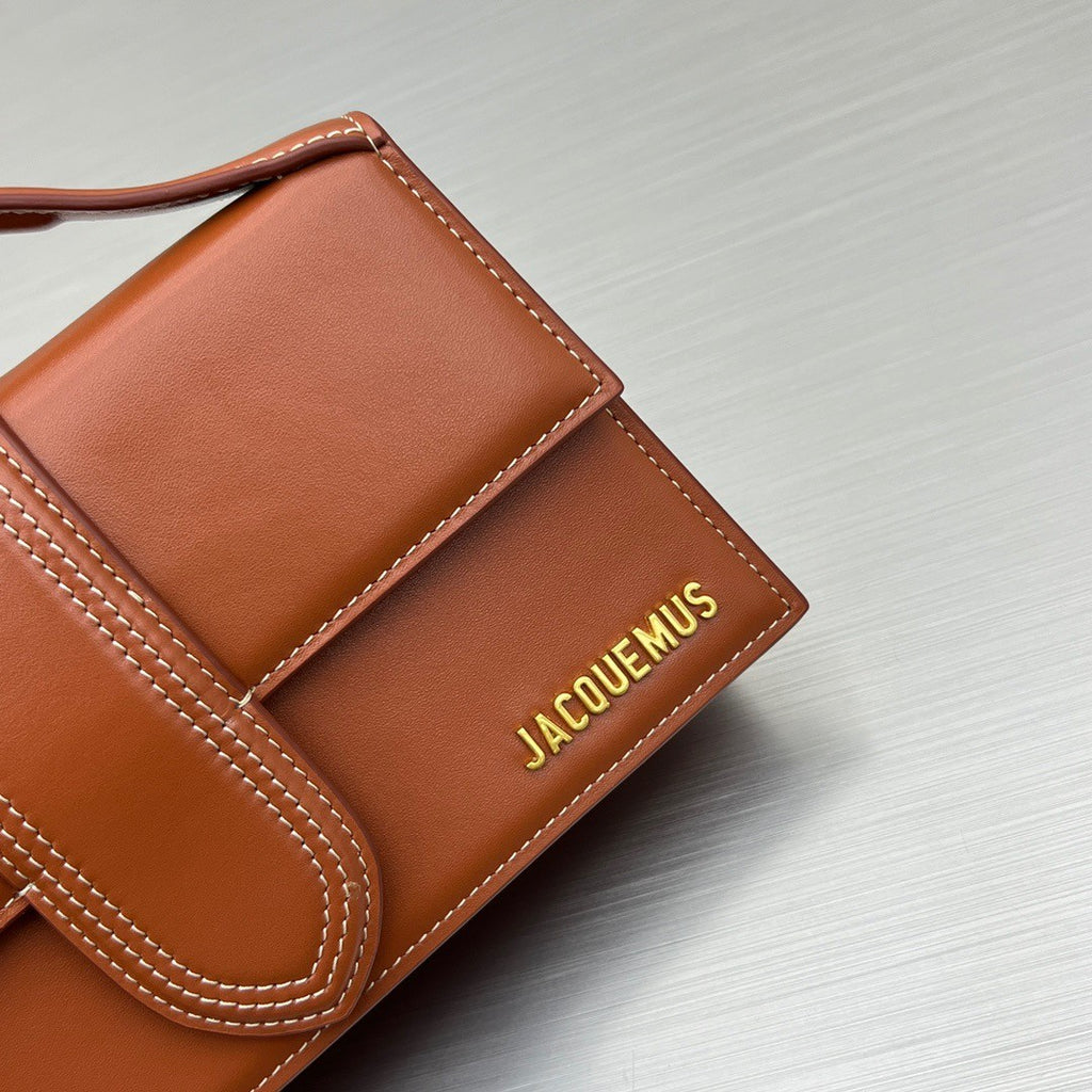 Structured Mini Top Handle Crossbody – Caramel