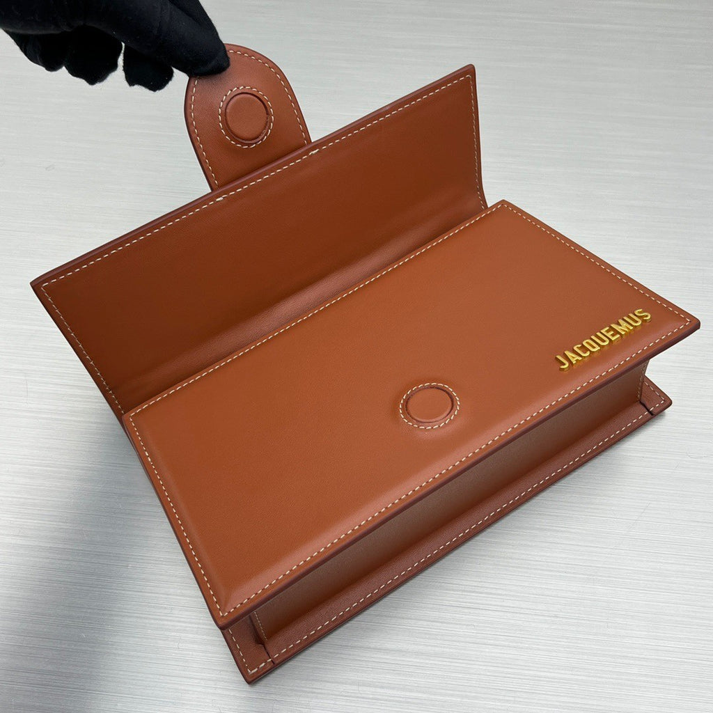 Structured Mini Top Handle Crossbody – Caramel